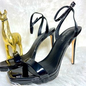 Nine West Loola Ankle Strap Sandals Size 10 Black